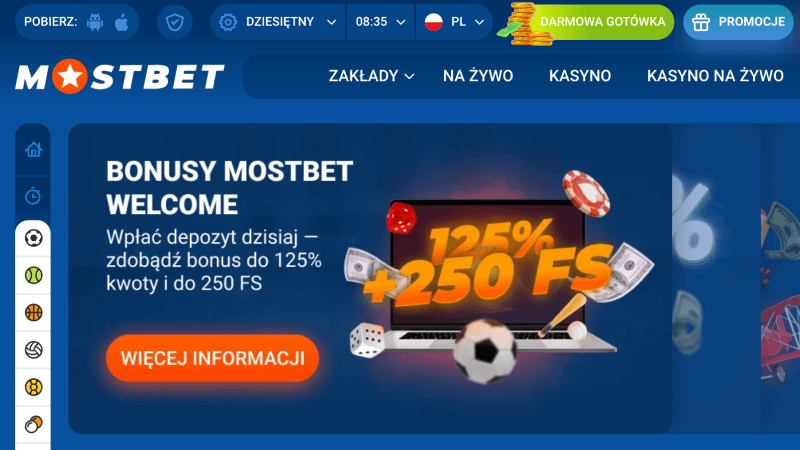 Oficjalna strona Mostbet